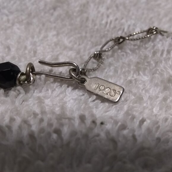 Fossil Crystals Pendant Dark Stones Center Beaded Necklace Great Condition - Picture 7 of 10